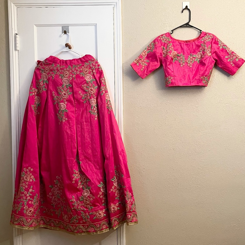 Indian pink lehenga